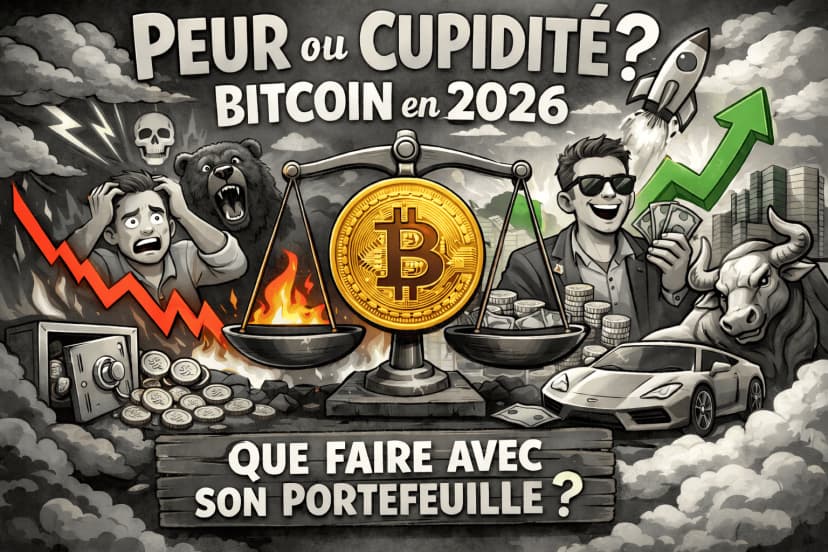 Image de l'article : Fear & Greed à 12 : Bitcoin chute, les institutions accumulent que faire ? Illustration de l'article Fear & Greed à 12 : Bitcoin chute, les institutions accumulent que faire ?