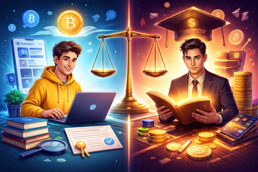 Formation crypto gratuite vs payante : le vrai comparatif 2026