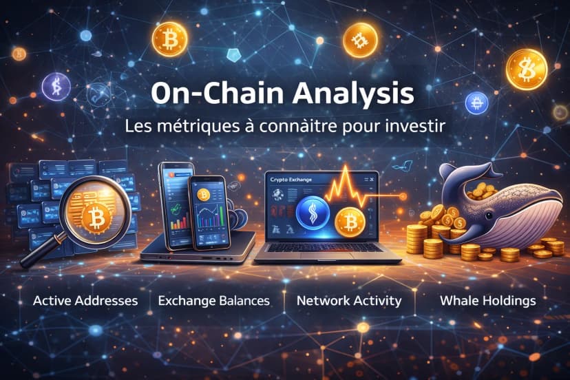 Image de l'article : On-chain analysis : les metriques a connaitre pour investir Illustration de l'article On-chain analysis : les metriques a connaitre pour investir