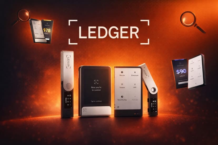Image de l'article : Quelle Ledger choisir pour sécuriser son portefeuille crypto en 2026 ? Illustration de l'article Quelle Ledger choisir pour sécuriser son portefeuille crypto en 2026 ?